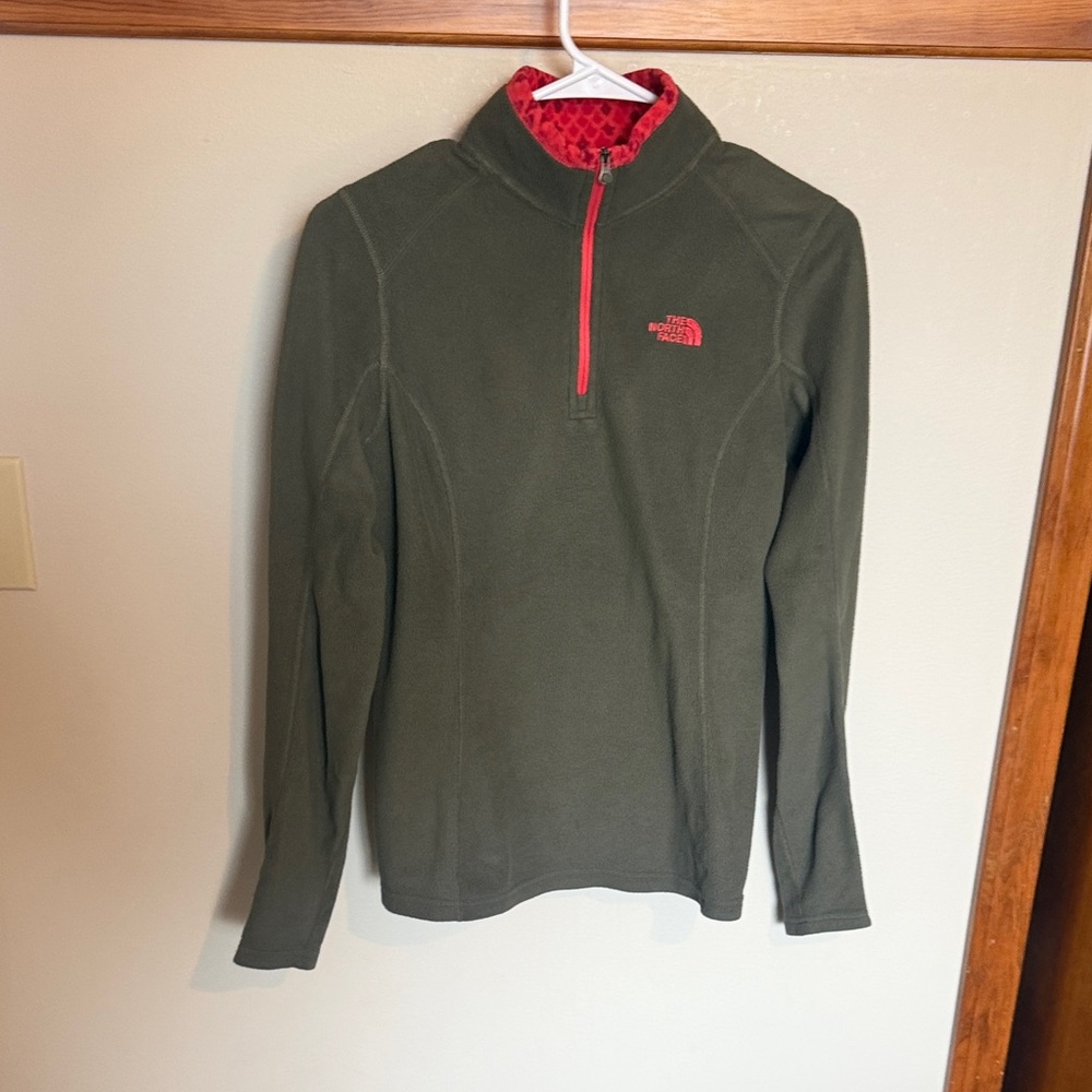 The North Face Men's Forest Green Zip-Up Sweater